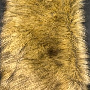 Faux Fur Material 32”x 37” Brown